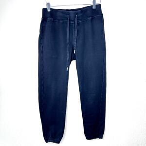 NSF Black Joggers Sweatpants Terry Knit Pull On Drawstring MEDIUM Cotton